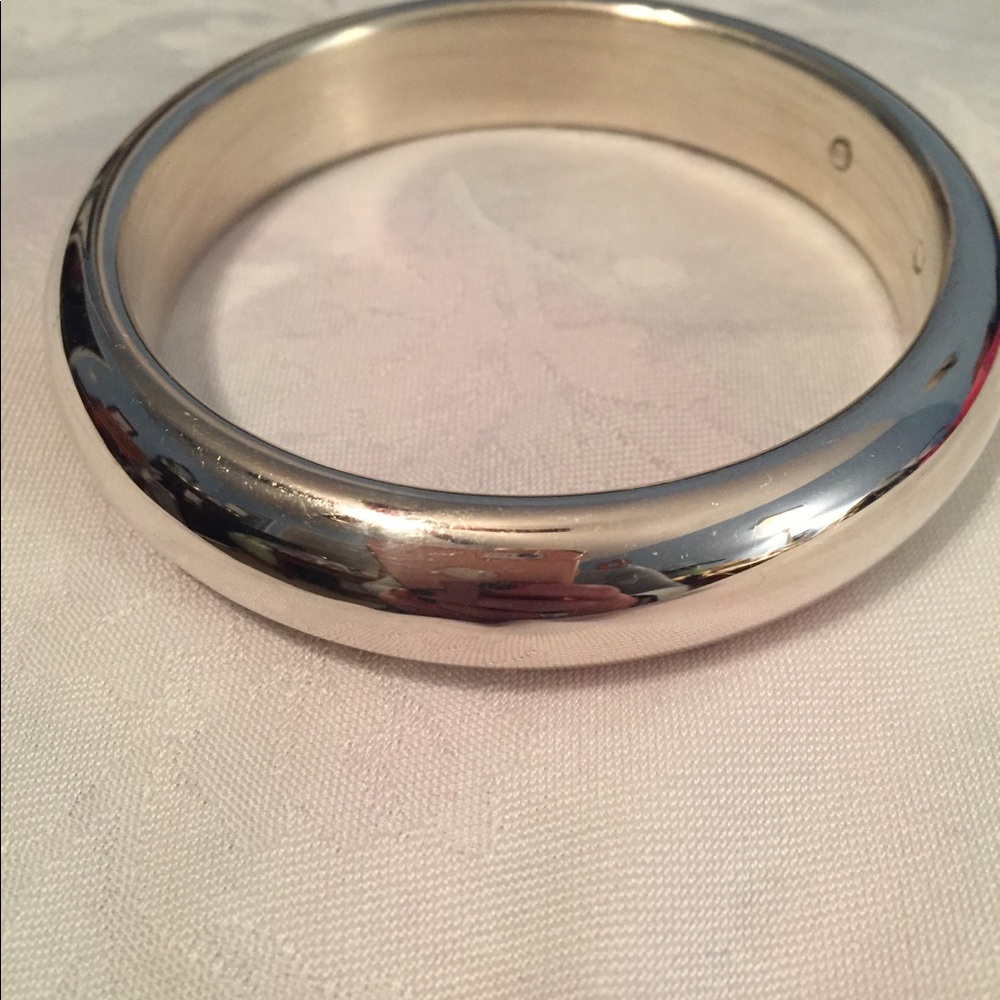 Silver Cuff Bangle Bracelet